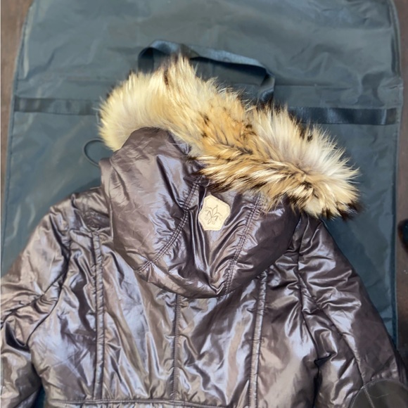 Brown Mackage Fur Jacket - Picture 3 of 12